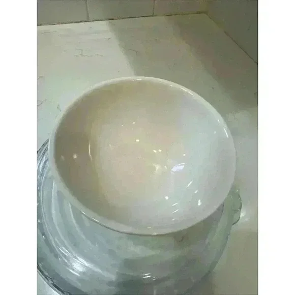 Rae Dunn CEREAL Bowl White Magenta Collectible artisan collection Wake up - Picture 4 of 8